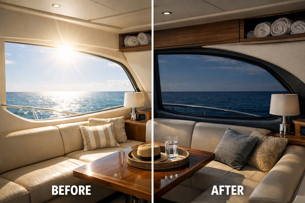 Marine Window Film on yacht windows